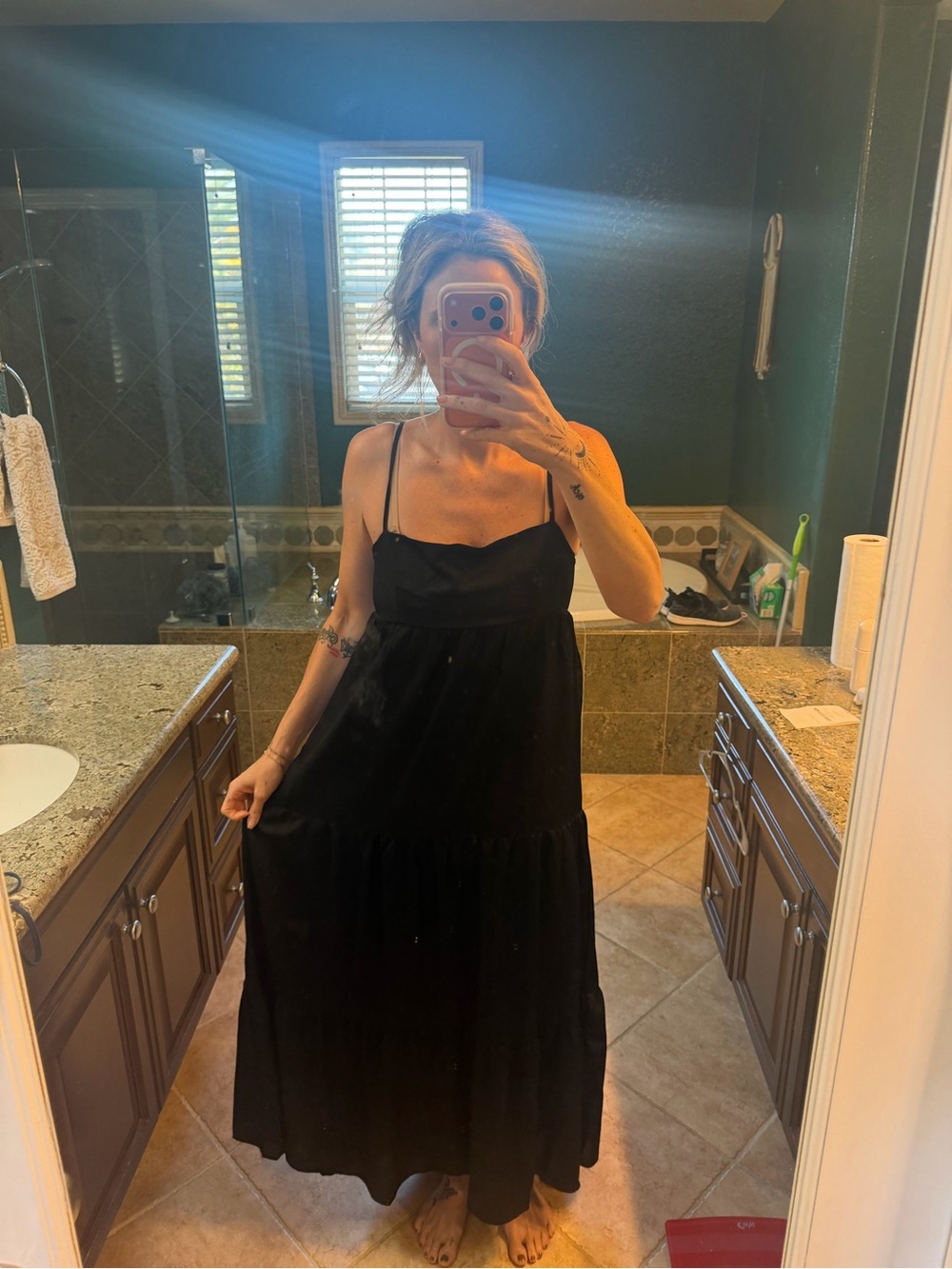 Princess Polly Black Spaghetti Strap Maxi Dress - Picture 4 of 15